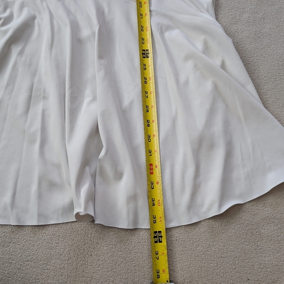 Athleta Ace Tennis/Golf Dress Workout Zip Front White Ball Pocket Size 1X - Picture 15 of 15